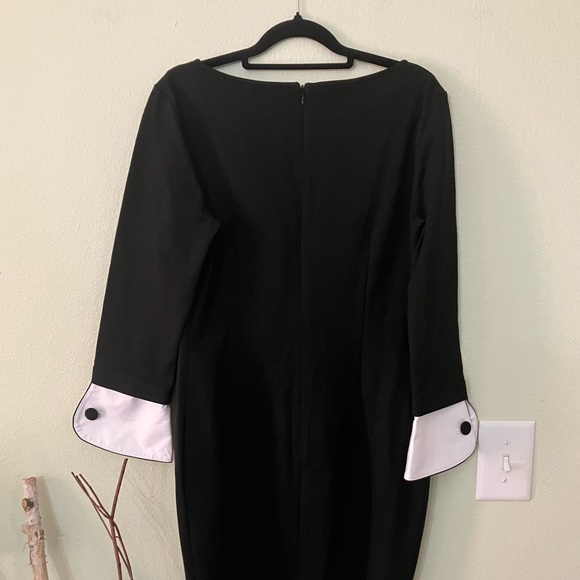 NWT Tiziano Zorzan black and white preppy formal dress - Picture 7 of 8